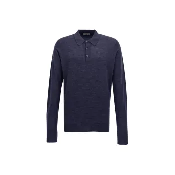 JOHN SMEDLEY Polo Shirt Men's Blue