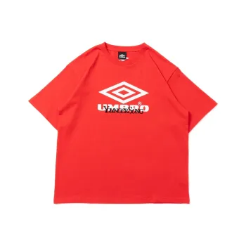 Umbro x Younger Song SS24 Drop Shoulder Sleeve T-Shirt Unisex Red