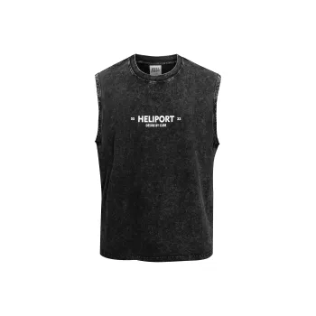 HELIPORT Tank Tops Unisex Black
