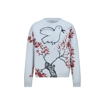 DIOR SS25 Summer Men's Clothing Collection Sweater Men's Blue
