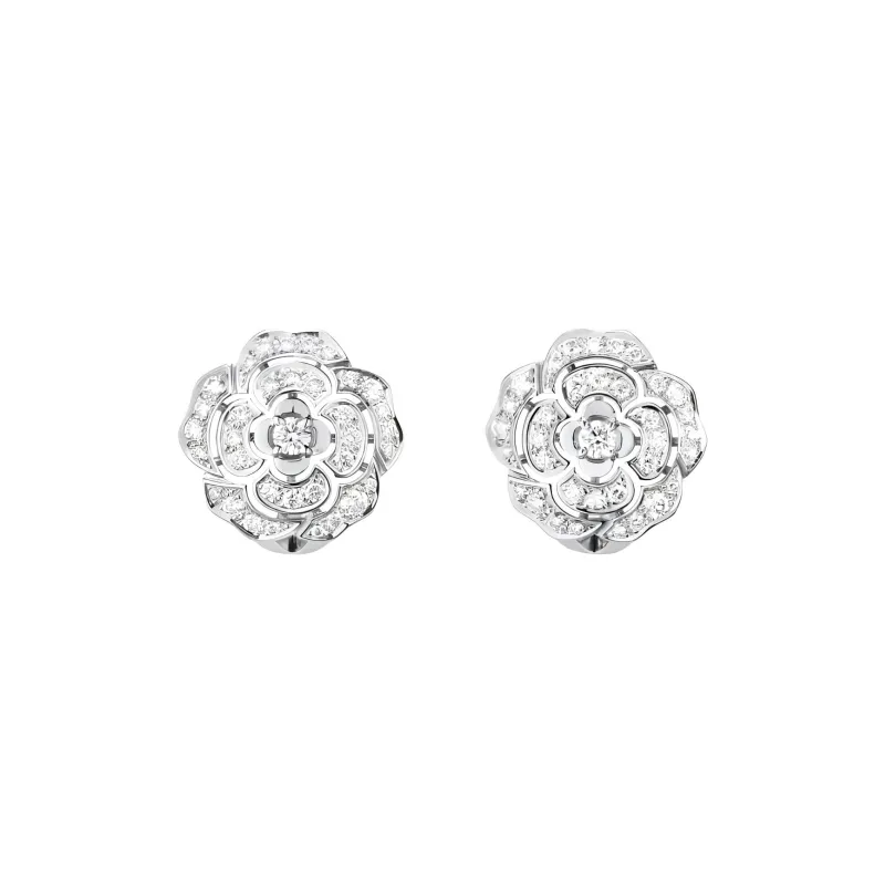 CHANEL 18kt White Gold Bouton De Camélia Diamond Ring-0