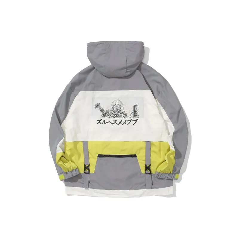 Clubxxhh Loose Fit Jacket Unisex Gray-0