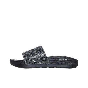 Skechers Cushioning Slide Slippers Women's Black