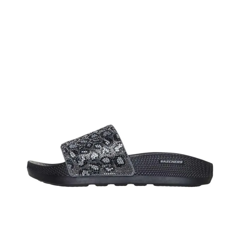 Skechers Cushioning Slide Slippers Women's Black-0
