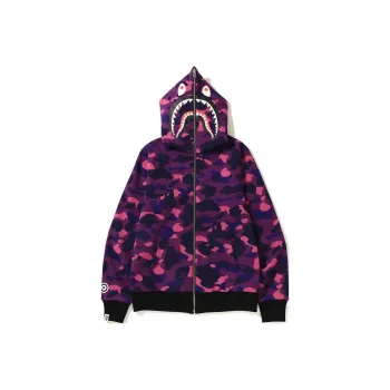 A BATHING APE Color Camo Reversible Ponr Shark Full Zip Hoodie