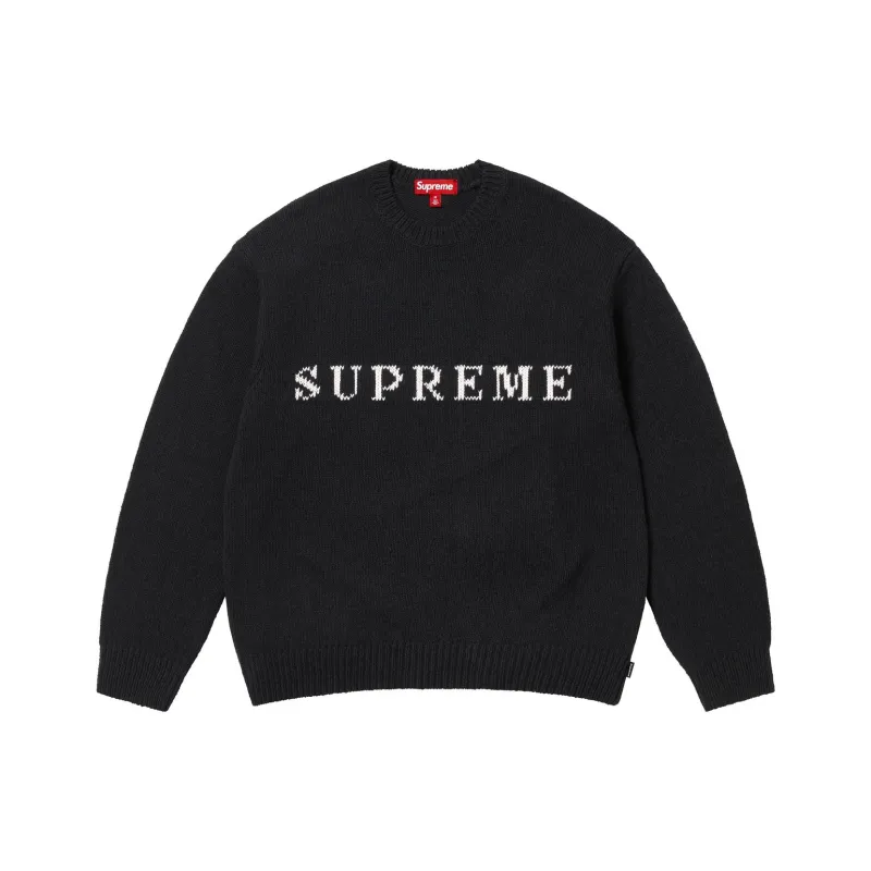 Supreme Contrast Logo Sweater-0