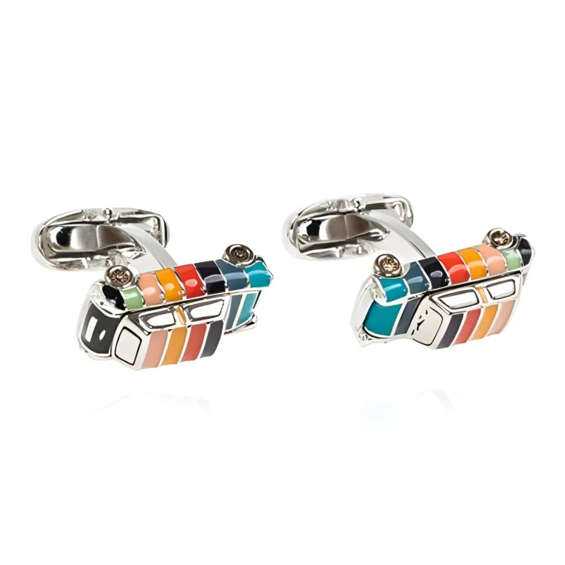 Paul Smith Artist Stripe Mini Cufflinks-4