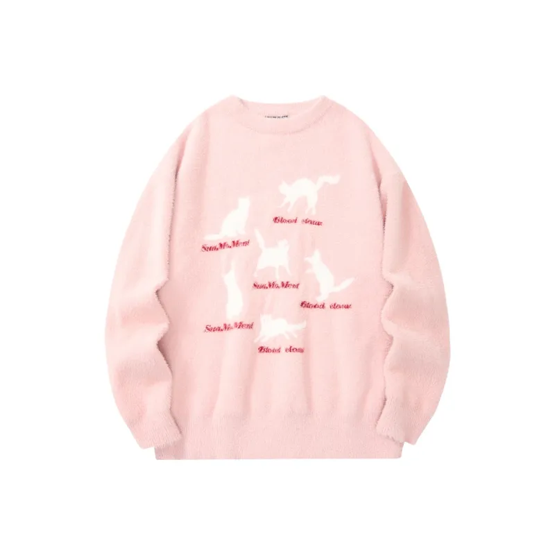 Suamoment Casual Loose Fit Wool Knitwear Unisex-8