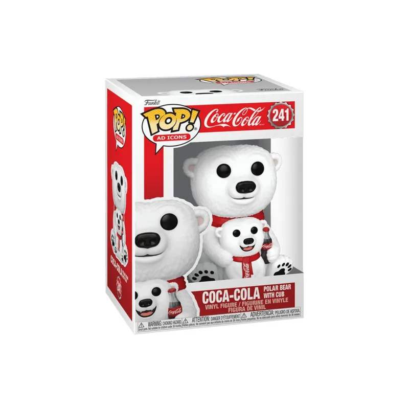 Funko Spencer Cola Coca Cola, Polar Bear And Cubs Chibi Figures-1
