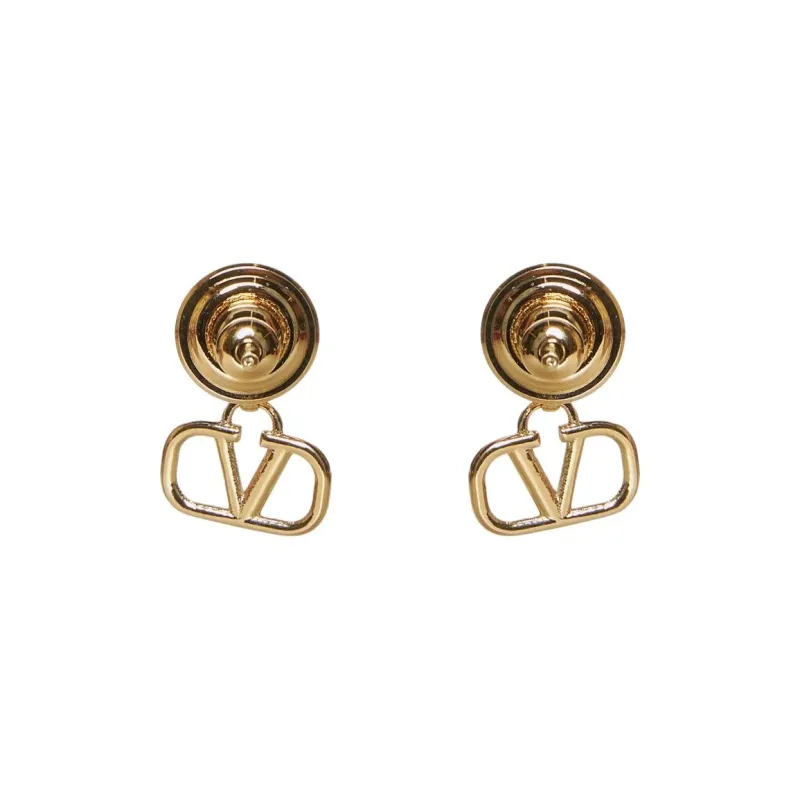 Valentino 18K Gold, Metal, Crystal Earrings Women's Gold-1