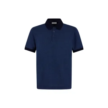 CANALI SS24 Polo Shirt Men's Blue