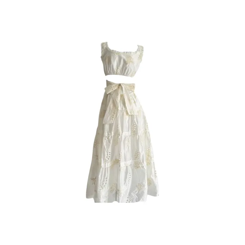 AURORA MUSE Slip Dress Women's White-1