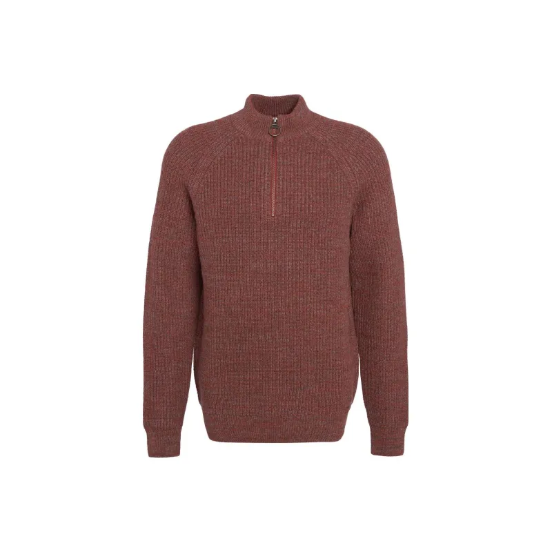 BARBOUR Horseford Half-Zip Jumper Sweater Men's Cinnamon-0