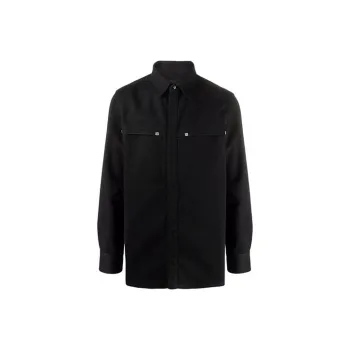 Givenchy 4G Rivet Long Sleeved Denim Shirt