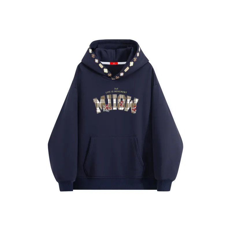 MIIOW Trend Party Series Sweatshirt Unisex White Heather Gray-3