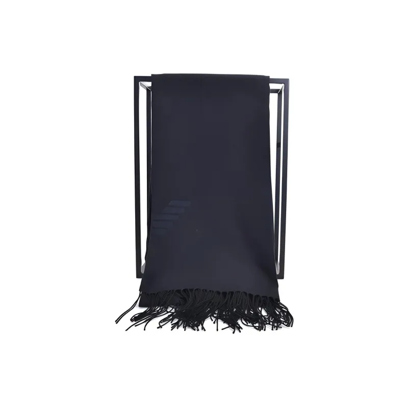 EMPORIO ARMANI Fringed Scarf With Eagle Print-1