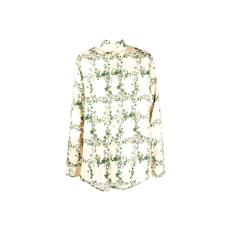 NANUSHKA Floral-print Long-sleeve Shirt-0