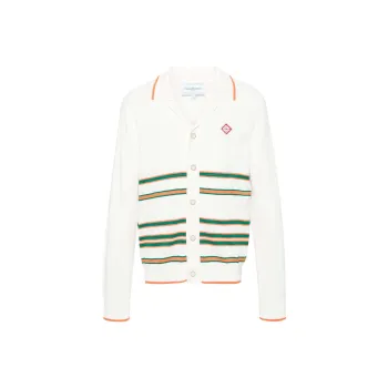 CASABLANCA Heart Striped Overshirt