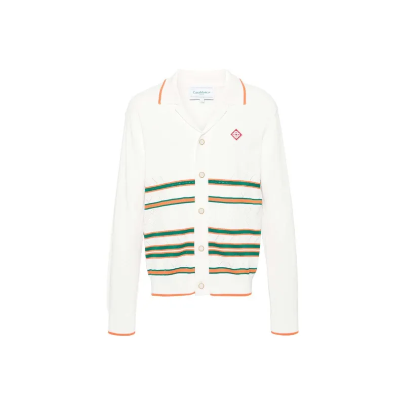 CASABLANCA Heart Striped Overshirt-0