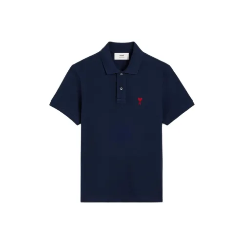 AMIPARIS Paris Ami De Coeur Logo Embroidered Polo Shirt