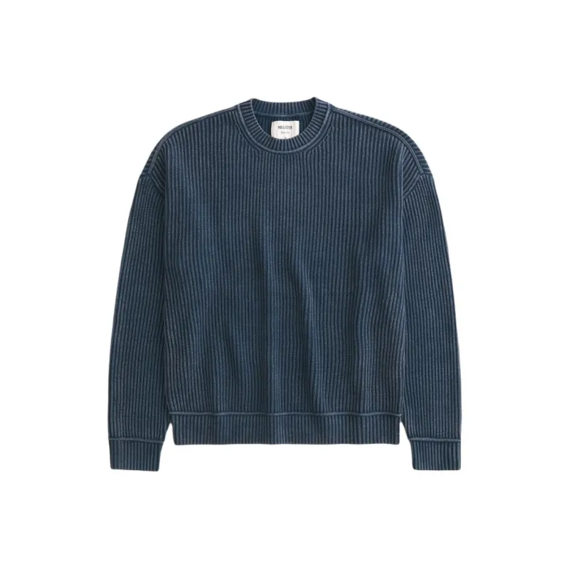 Hollister Sweater Men's Washable Marine Blue-0
