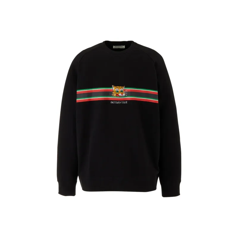 Onitsuka Tiger SWEAT TOP Sweatshirt Unisex Black-0
