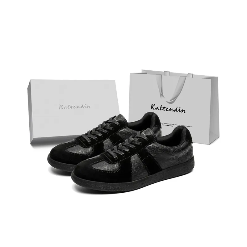 Kaltendin Niche Vintage Chinese Fashion Trend Casual Sports German Army Trainers Skateboard Shoes Unisex-7