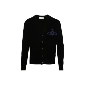 Vivienne Westwood Alex Orb Intarsia Knitted Cardigan