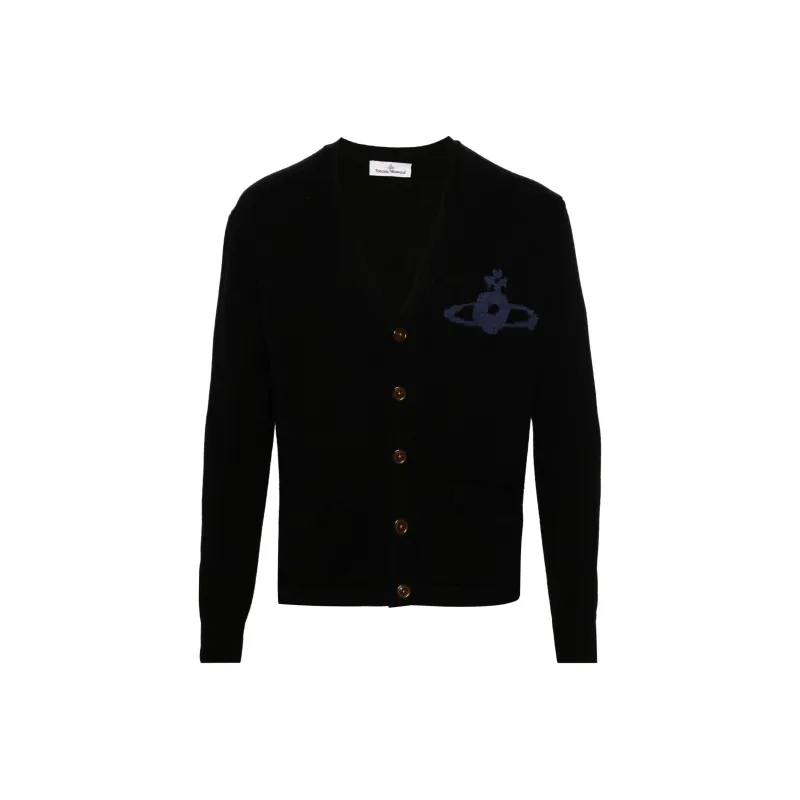 Vivienne Westwood Alex Orb Intarsia Knitted Cardigan-0