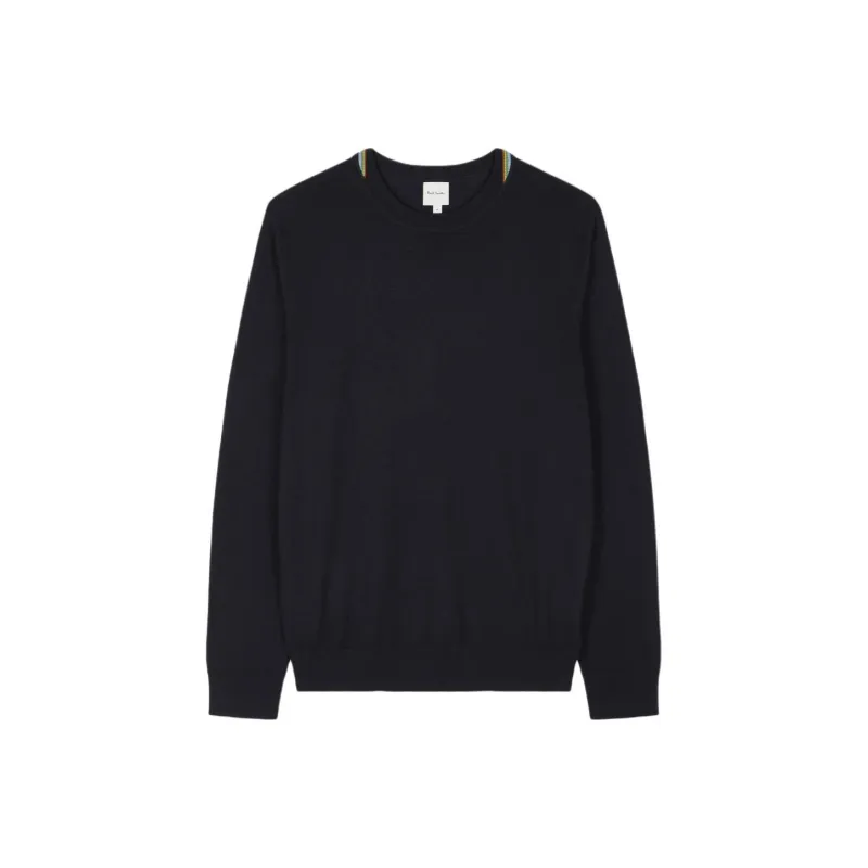 Paul Smith Signature Stripe Collar Crewneck Jumper-0