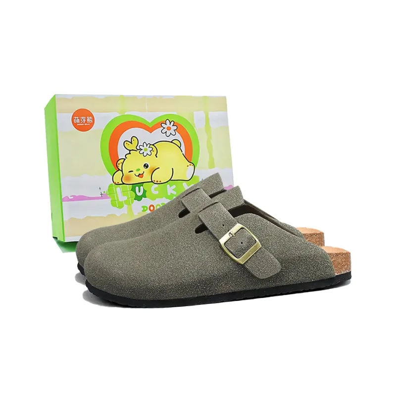 Budding Bear Quiet Odor Resistant Abrasion Resistant Slip Resistant Antibacterial Massage Closed Toe Slippers Unisex-30