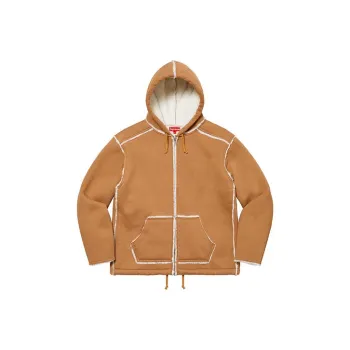 Supreme Faux Shearling Hooded Jacket