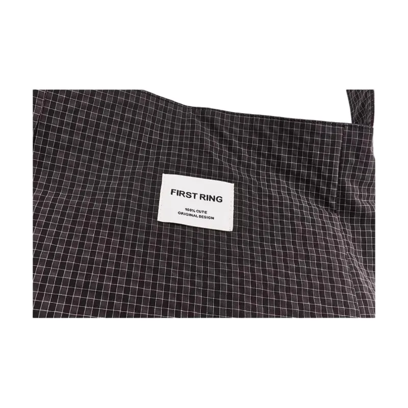 Three Blessings Fabric Crossbody Bag, Shoulder Bag Women's Black/Gray-5