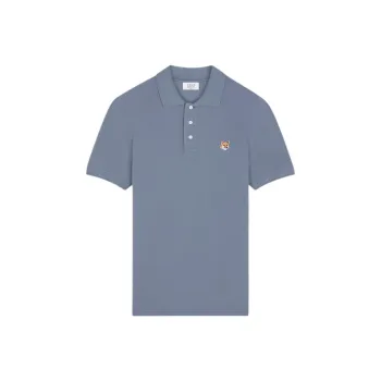 Maison Kitsune Fox Head Patch Short Sleeved Polo Shirt