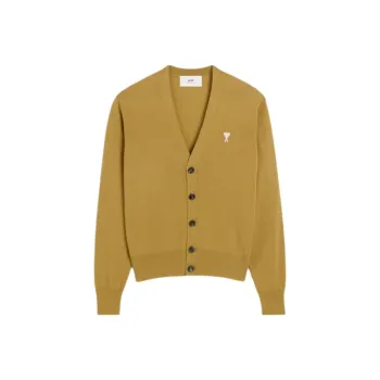 AMIPARIS Paris Logo Detailed V Neck Cardigan