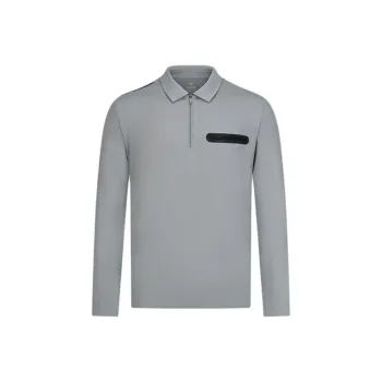 KSWISS FW24 Polo Shirt Men's Thin Ink Gray