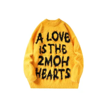 ZMOH Crew Neck Sweater Unisex Couple's