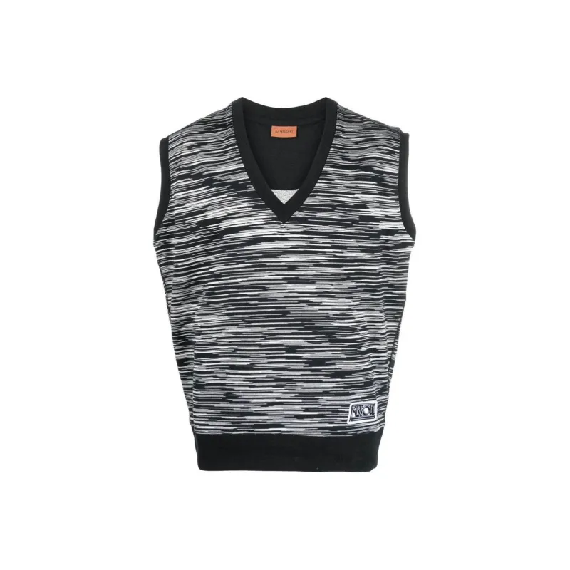 MISSONI Tank Tops Men Black-0