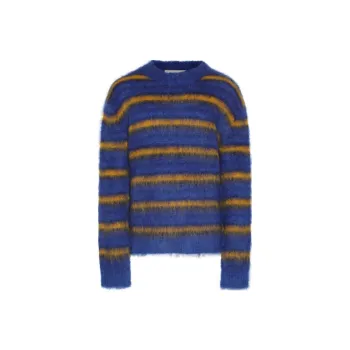 MARNI Fuzzy Striped Sweater
