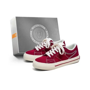 HACKBUTEER Low Top Canvas Shoes Men's