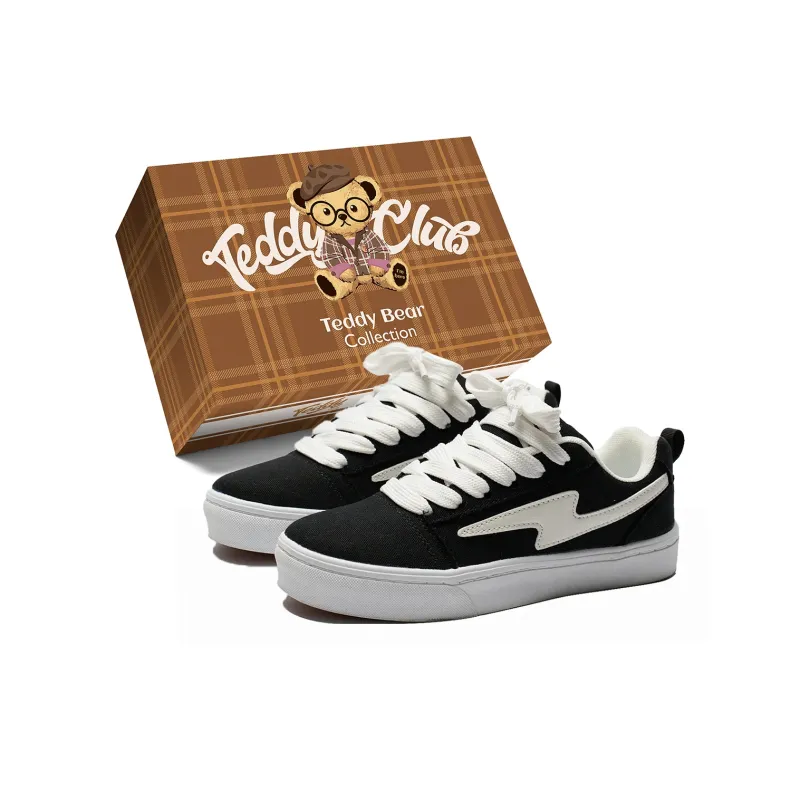 Teddy Bear Collection Slip Resistant, Abrasion Resistant, Lightweight Low Top Skateboard Shoes Unisex-5