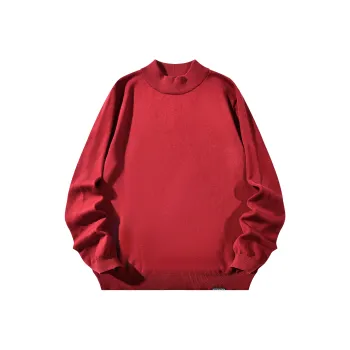 ZMOH Plain Net Series Sweaters Unisex