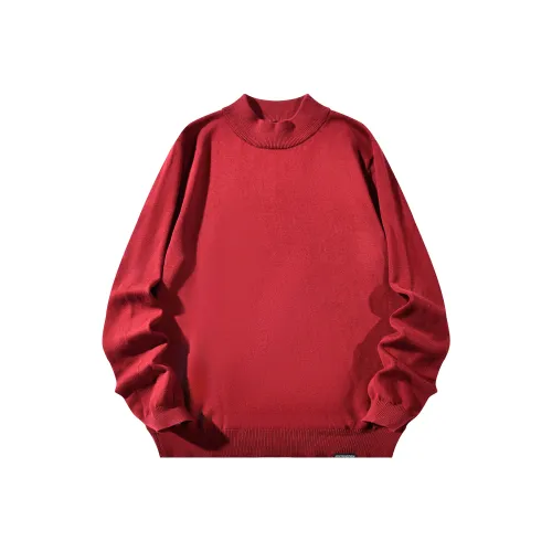 ZMOH Plain Net Series Sweaters Unisex