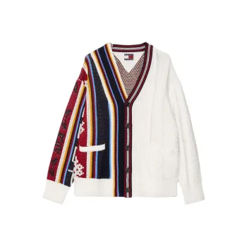 Clot X Tommy Hilfiger CLOT Co branded Model Knitwear Unisex Red White 0K4