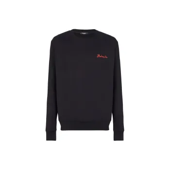 BALMAIN Kiss Printed Round Neck Sweatshirt