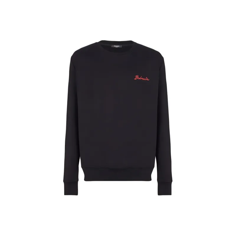 BALMAIN Kiss Printed Round Neck Sweatshirt-0