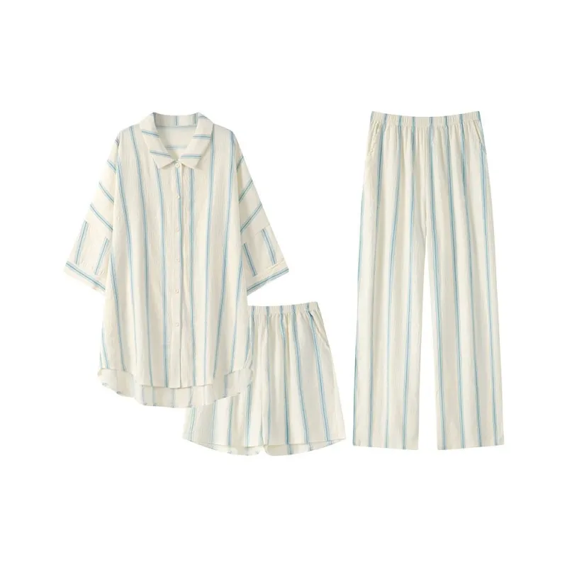 XISHE Pajama Set Women's Milk White-0