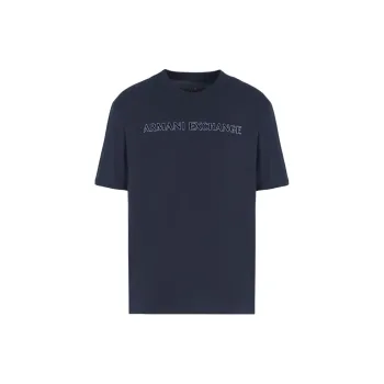 ARMANI EXCHANGE Flocked logo Cotton T shirt