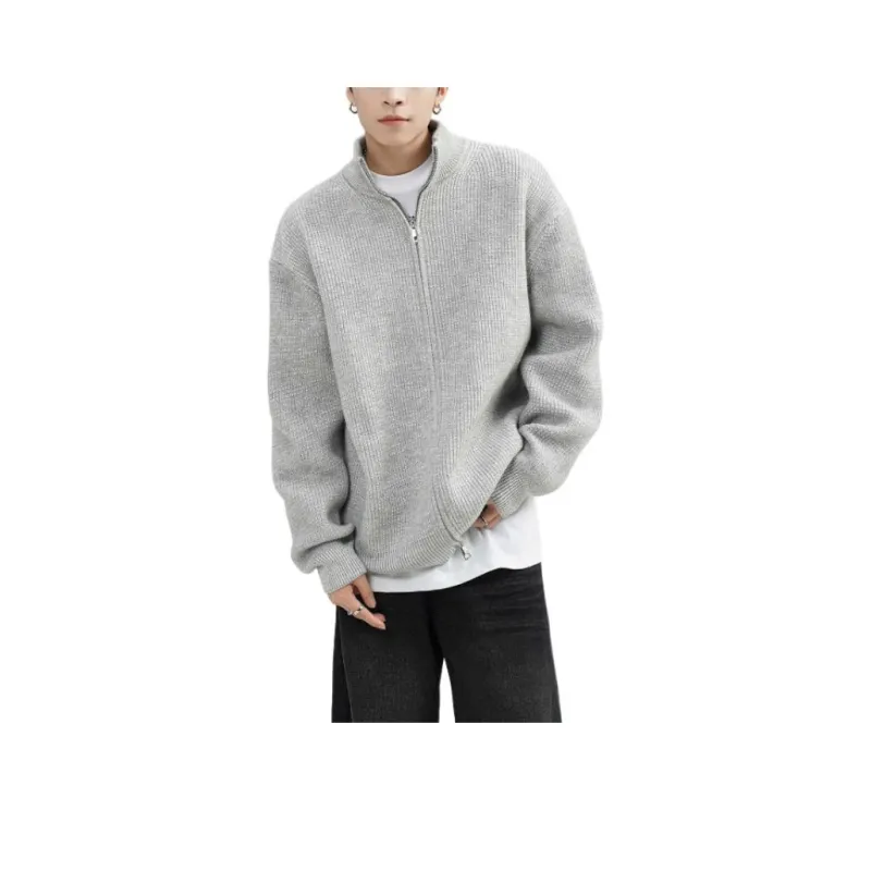 VESIBO Sweater Unisex White Gray-0