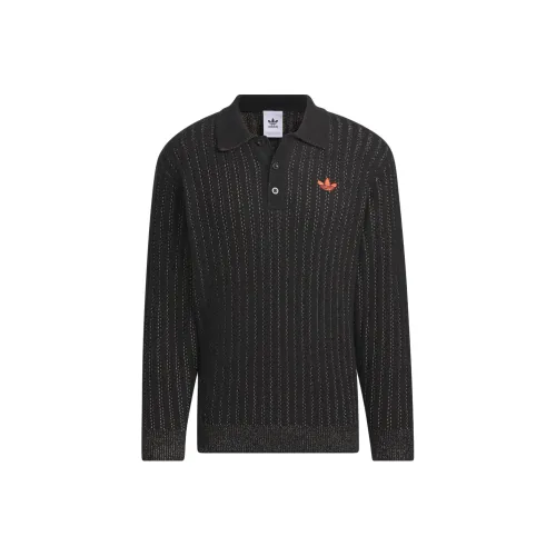 Adidas Originals SS24 V Day Polo Sweater Sweater Unisex Black